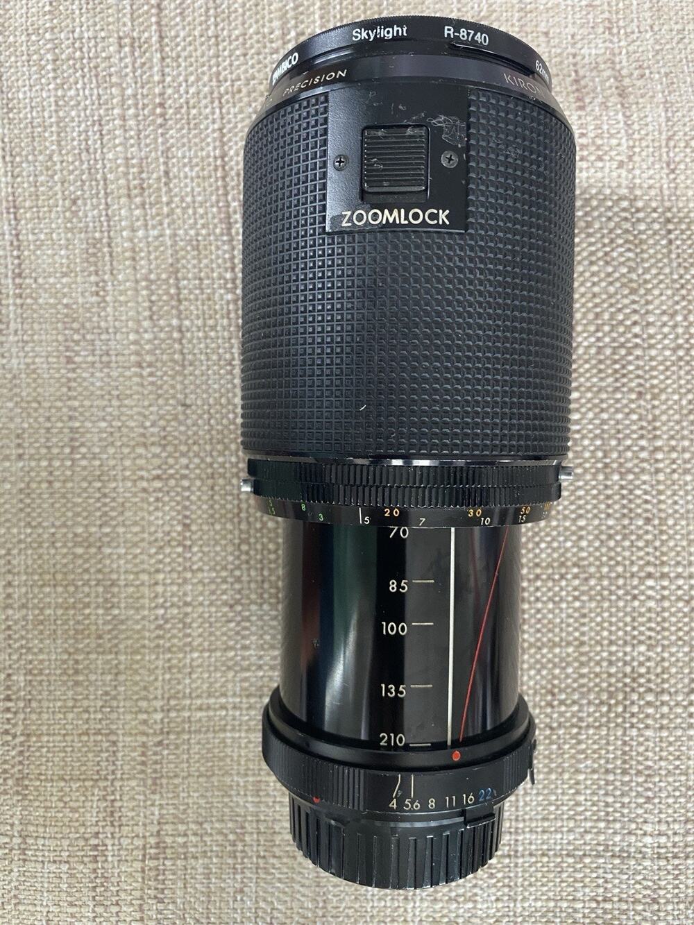 Kiron 70-210mm f/4 Macro Zoom Lens Canon FD Mount w/ Filter Made in Japan